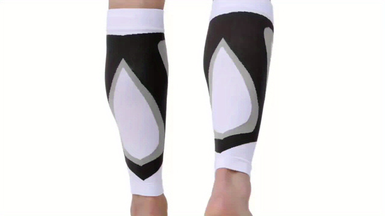 אורתוקלאוד CalfSupport – שרוול דחיסה לשוקיים, זוג 1, נושם ואלסטי (שחור/לבן)