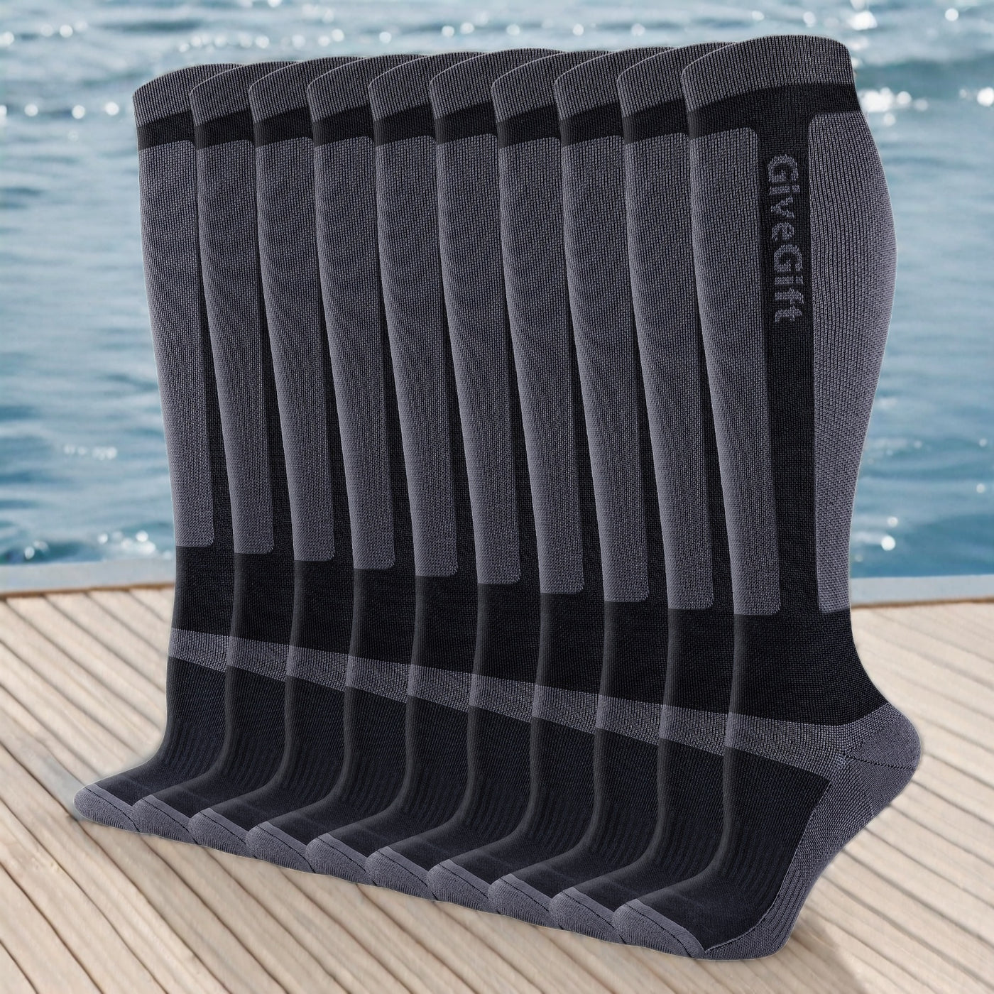 🧦 אורתוקלאוד – סט 5 זוגות גרבי לחץ לגברים, ספורט והליכה