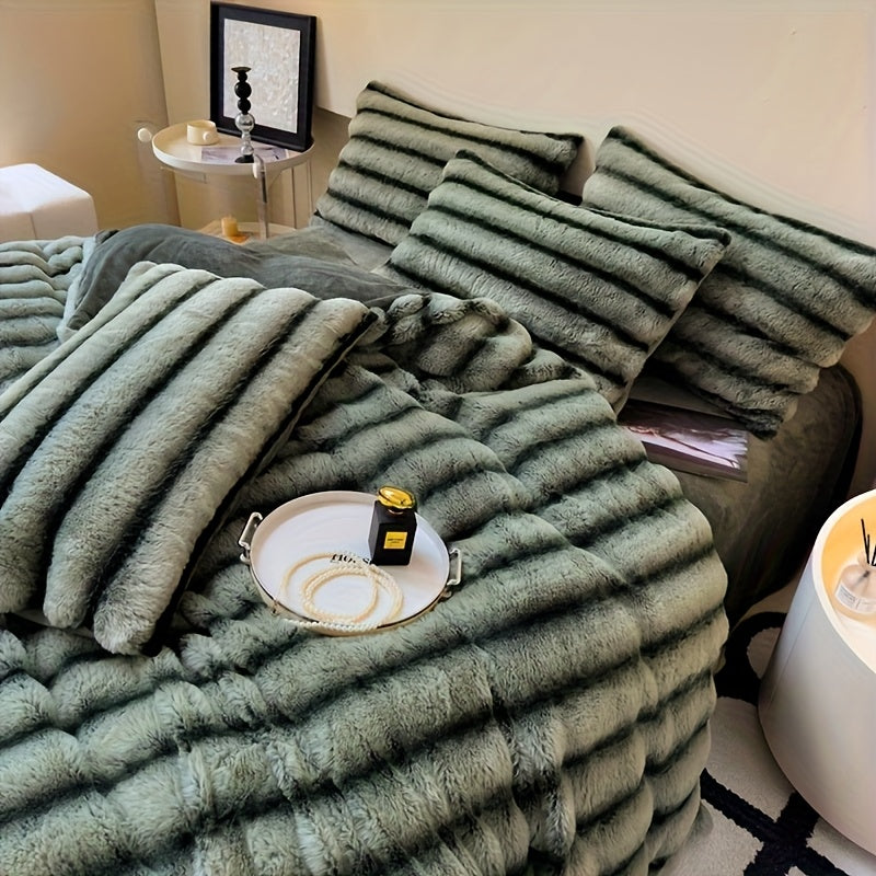 אורתוקלאוד LuxeBlanket – שמיכת פרווה דמוי ארנב, עבה ונעימה לחורף, לבית ולמטיילים