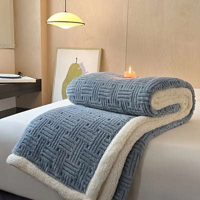 שמיכת פלש פרווה עבה, רב-שימושית לבית, לטיול ולספה