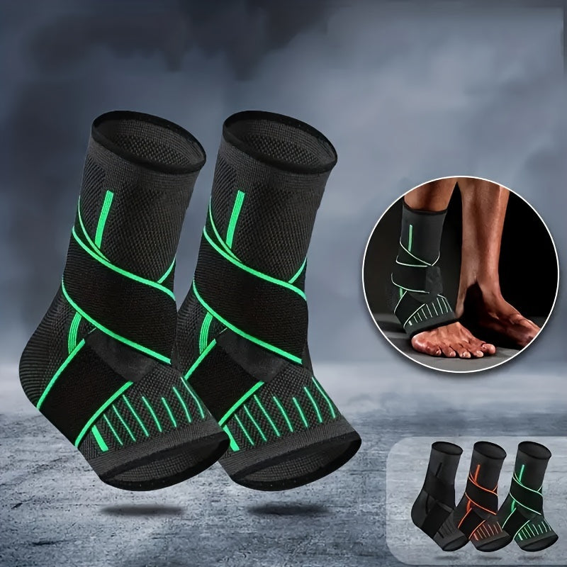 אורתוקלאוד AnkleWrap Support – רצועת דחיסה וגמישות לקרסול עם רצועות אלסטיות וחיבור ו-לוק