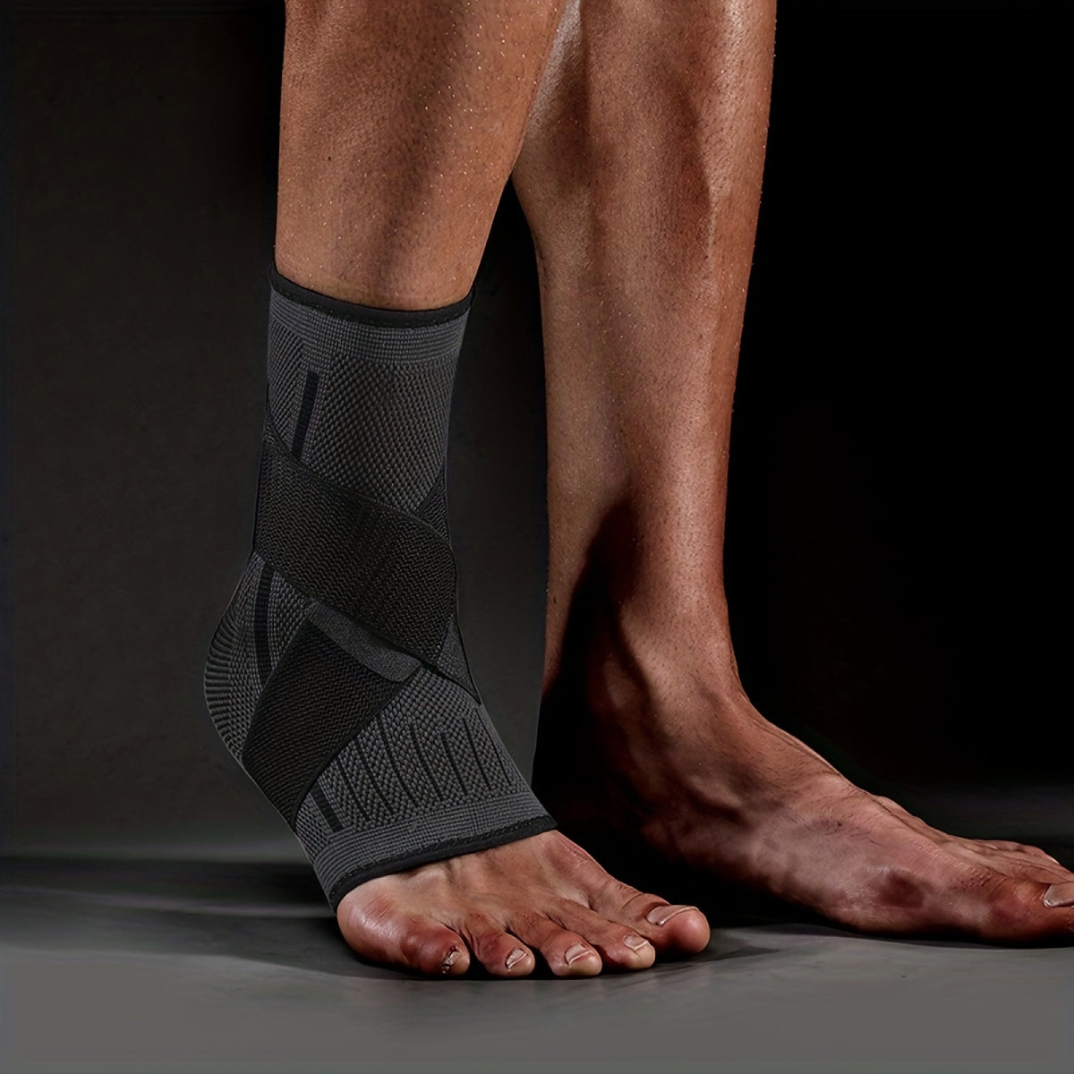 אורתוקלאוד AnkleWrap Support – רצועת דחיסה וגמישות לקרסול עם רצועות אלסטיות וחיבור ו-לוק