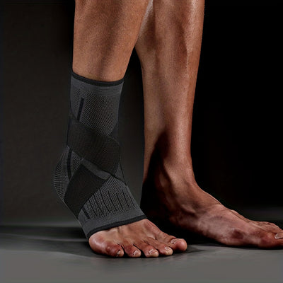 אורתוקלאוד AnkleWrap Support – רצועת דחיסה וגמישות לקרסול עם רצועות אלסטיות וחיבור ו-לוק